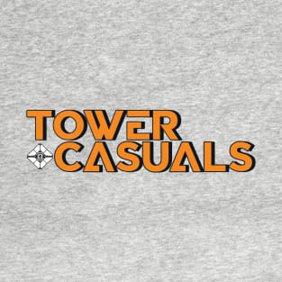 Tower Casuals Logo Orange Blue Blue T-Shirt